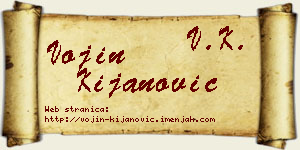 Vojin Kijanović vizit kartica